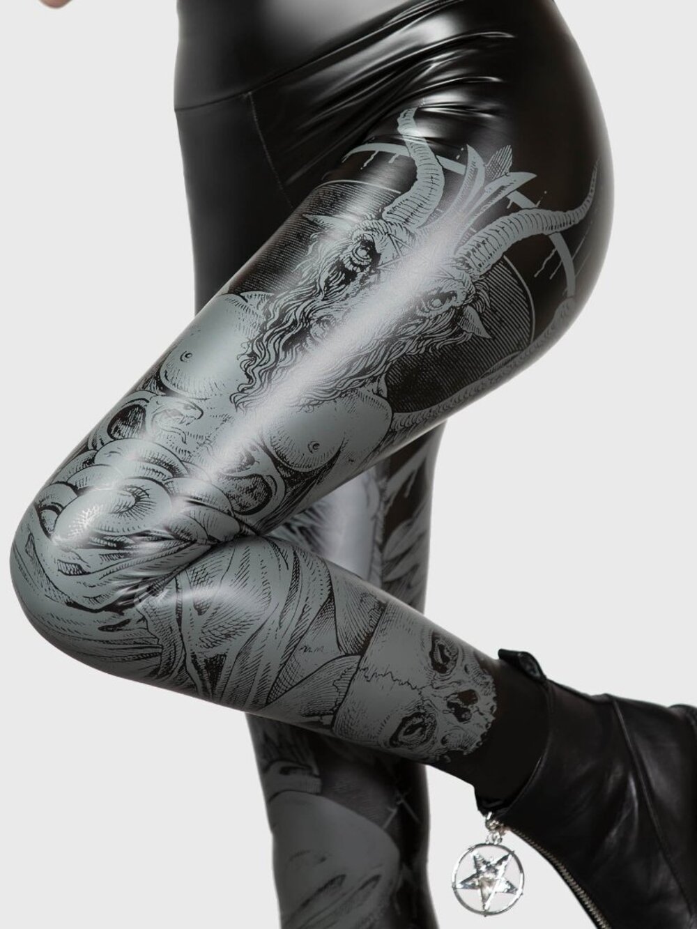 KILLSTAR Dark Forces Baphomet high waist leggings